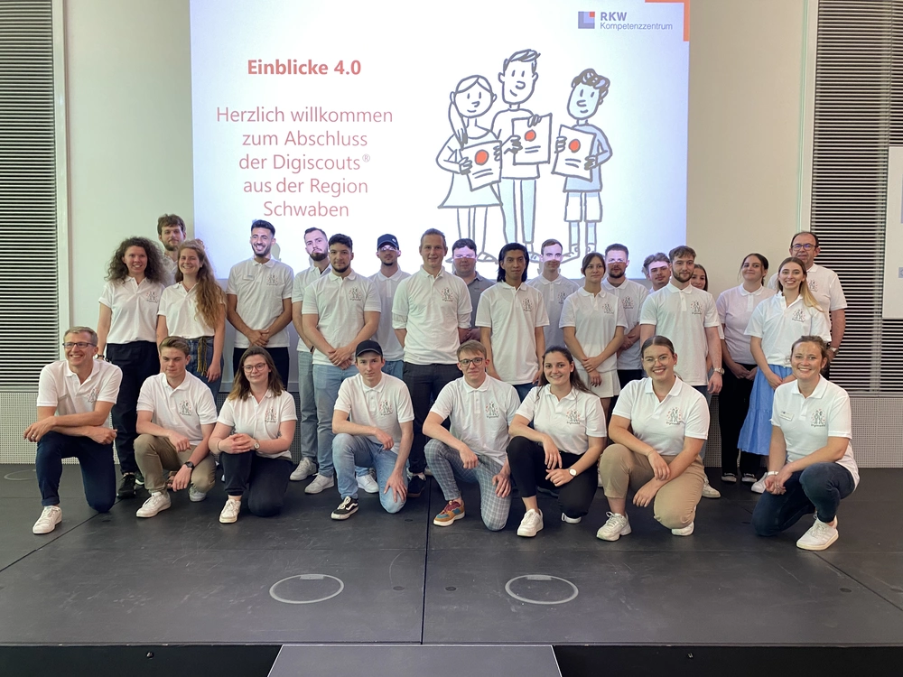 © IHK Schwaben / Privat/Non-kommerziell Gruppenbild aller Teilnehmenden bei den Digiscouts Schwaben.
